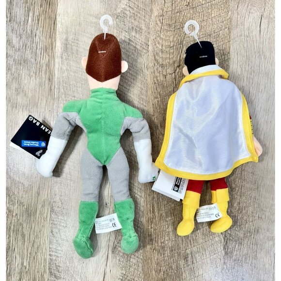 Lot Of 2 1999 Shazam & Green Lantern Bean Bag Plush Warner Bros Studio DC Comics - Picture 4 of 10